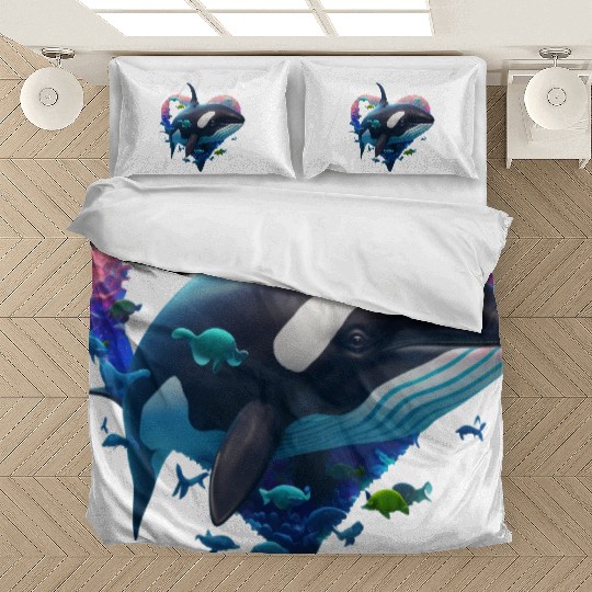 Orca Is My Valentine Bedding Sets