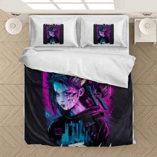 Graffiti Style - Punk Girl In Town 3 Bedding Sets
