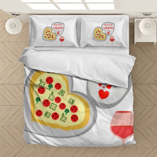 Pizza is my valentine2007 Bedding Sets