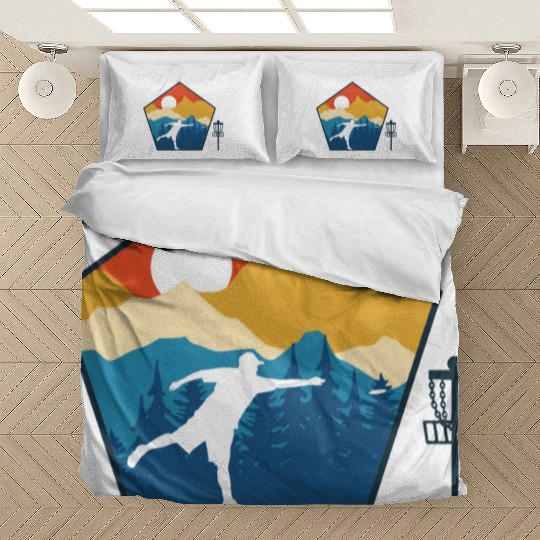 Disc Golf Disc Golfing Ultimate Frisbee Natur Bedding Sets