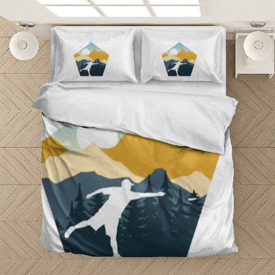 Disc Golf Disc Golfing Ultimate Frisbee Natur Bedding Sets