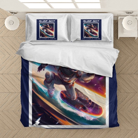 Robot Silver Surfer Bedding Sets