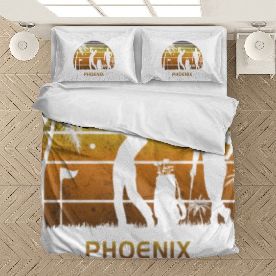 Retro Phoenix Golf Golfing Fan Golfer Gift Bedding Sets