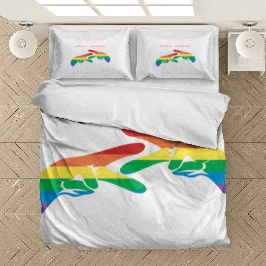 Rock Paper Scissors | Funny Lesbian Pride LGBT Bedding Sets