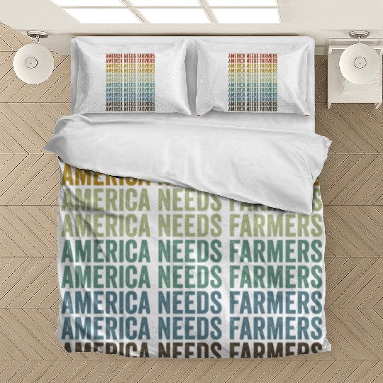 America Needs Farmers Farmer America Bedding Sets