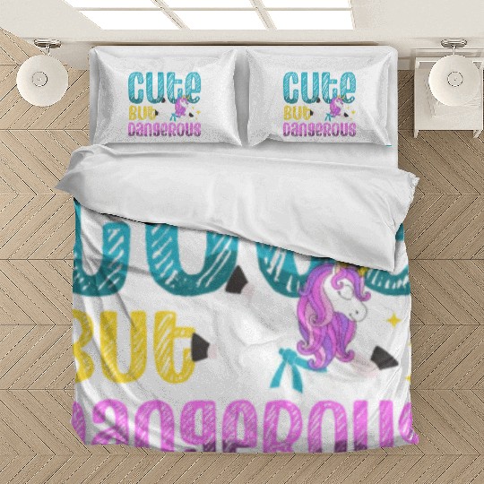Cute But Dangerous Karate Coach Unicorn Lover Bedding Sets