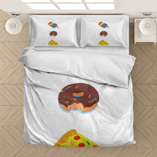 Trendy Swim Pool Party Floats Pattern Bedding Sets