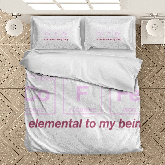 COFFEE - with elements of the periodic table Bedding Sets