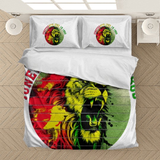 Juneteenth lion Black Pride African American Bedding Sets
