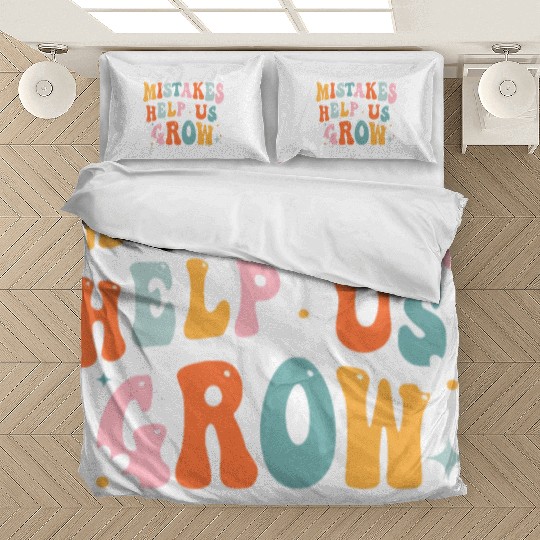 Groovy Growth Mindset Positive Retro Teacher Back Bedding Sets