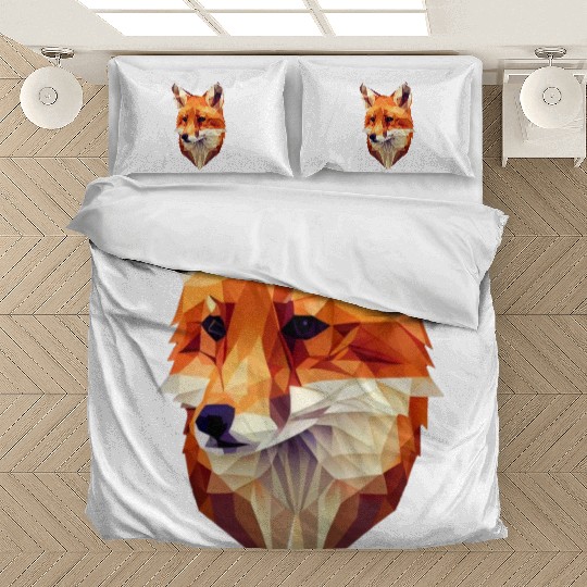 Fox Polygon Wild Animal Lover Wildlife Zookeeper Bedding Sets