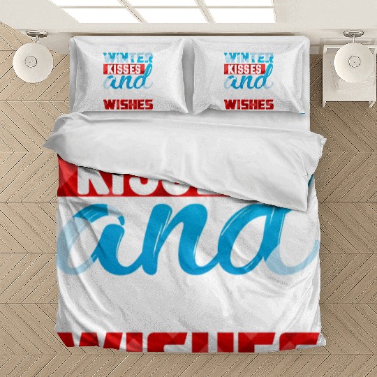 Winter Kisses And Snowflake Wishes Bedding Sets