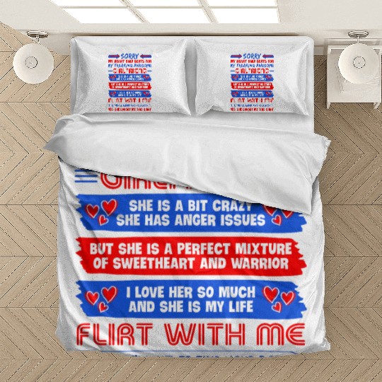 Sorry My Heart Beat Only My Gf Bedding Sets