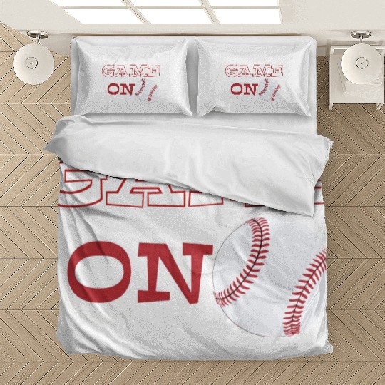 Game ON baseball mode - baseball player Bedding Sets
