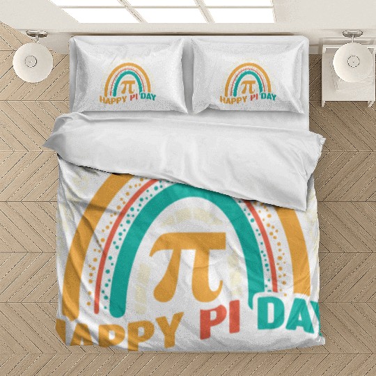 Retro Pi Math Holiday Mathematics Groovy Pi Day Bedding Sets