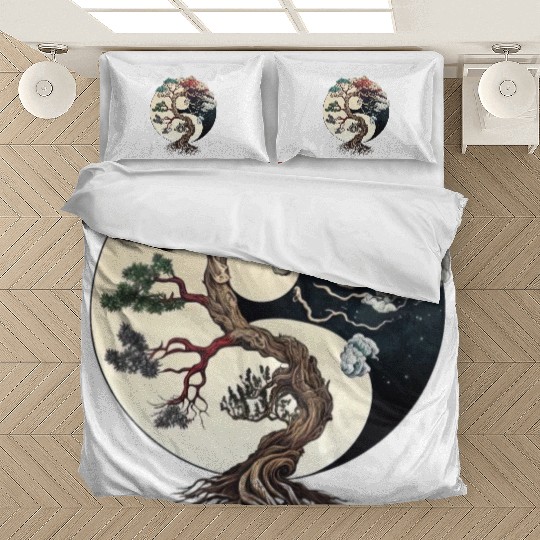 Yin and Yang Bonsai Tree Bedding Sets