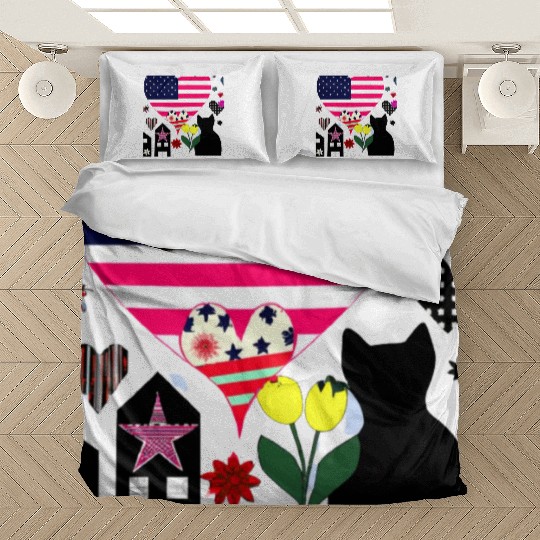 CAT CELEBRATE VALENTINE DAY Bedding Sets