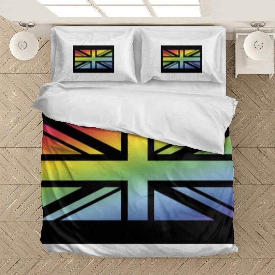 Union Jack / Rainbow Flag (Britain / UK / Poster) Bedding Sets