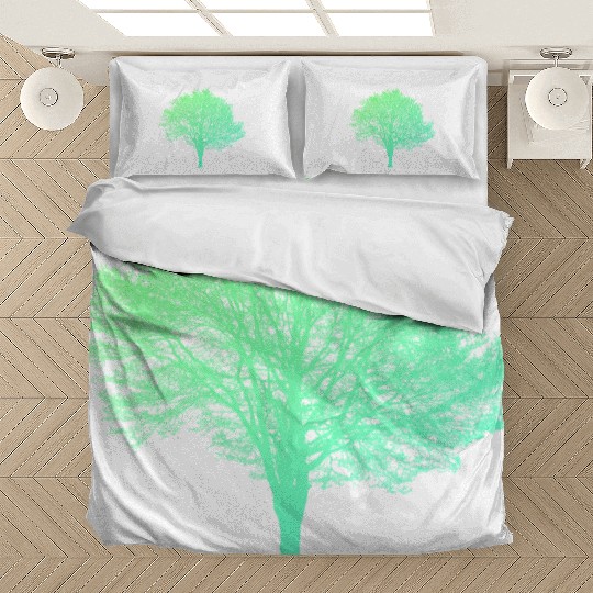 Green tree neon Bedding Sets