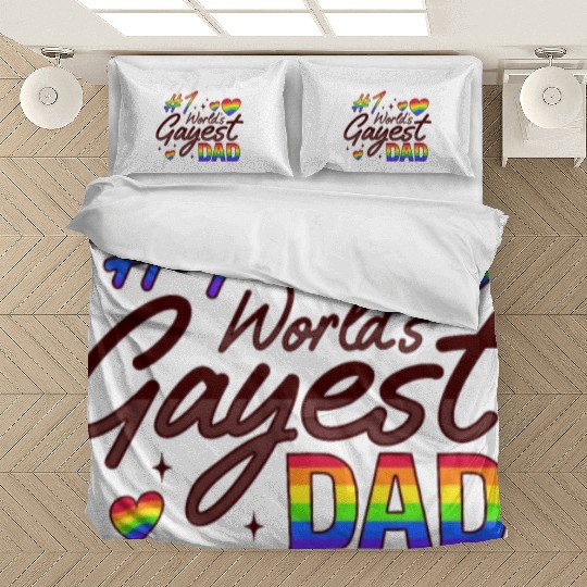 Gay Dad Pride LGBTQ Father Design for a Pride Bedding Sets