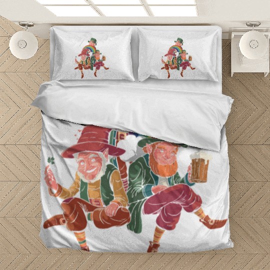 Three Leprechauns - St Patricks Day Irish Bedding Sets