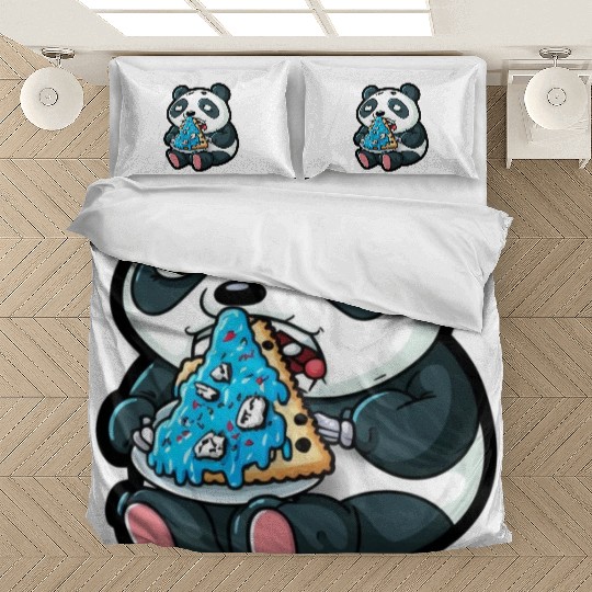 Sweet Panda: Eat Biscuits with Cream Bedding Sets