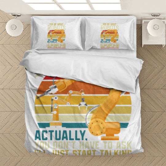 Robot Robotics Engineer Retro Bedding Sets