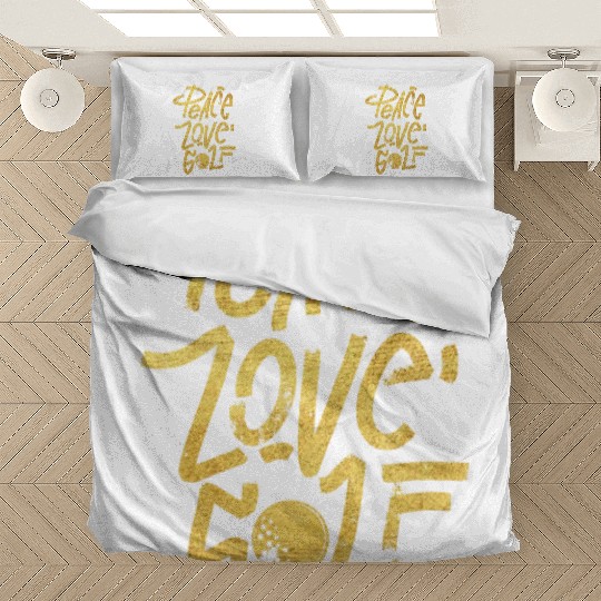 Peace Love Golf Bedding Sets