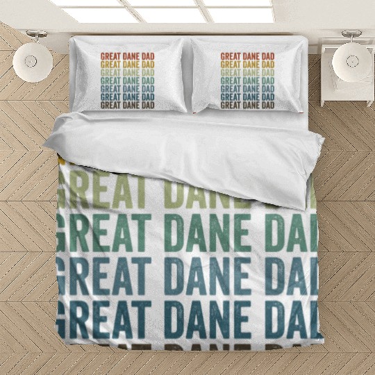 Great Dane Dad Great Dane Dog Lover Dog Dad Bedding Sets