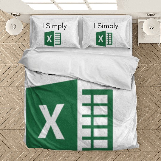 I Simply Excel Funny Accountant Spreadsheets Bedding Sets