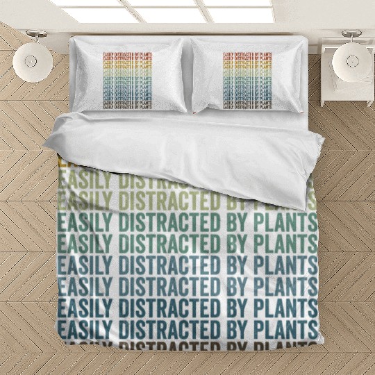 Easily Distracted By Plants Plant Lover Bedding Sets