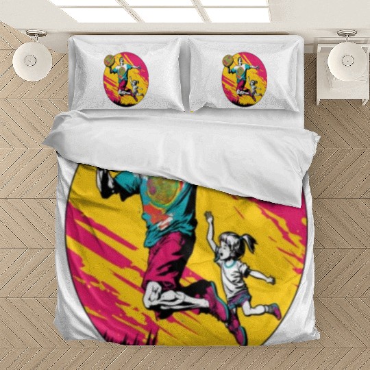 Ultimate Frisbee Retirement Appreciation Pop Art Bedding Sets