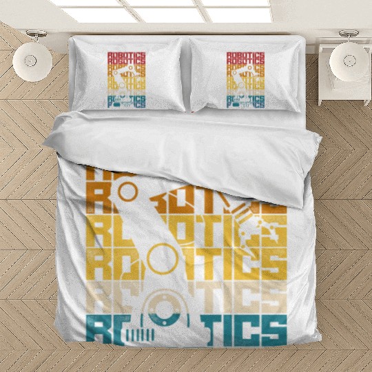 Robot Robotics Engineer Retro Bedding Sets