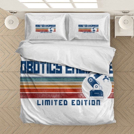 Robot Robotics Engineer Retro Bedding Sets