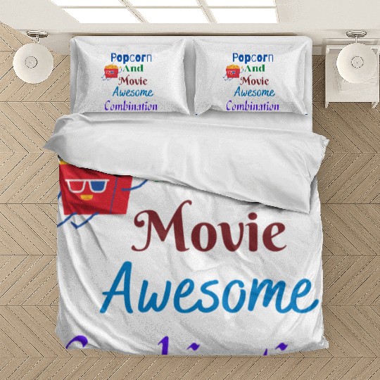 Popcorn And Movie Awesome Combination Bedding Sets