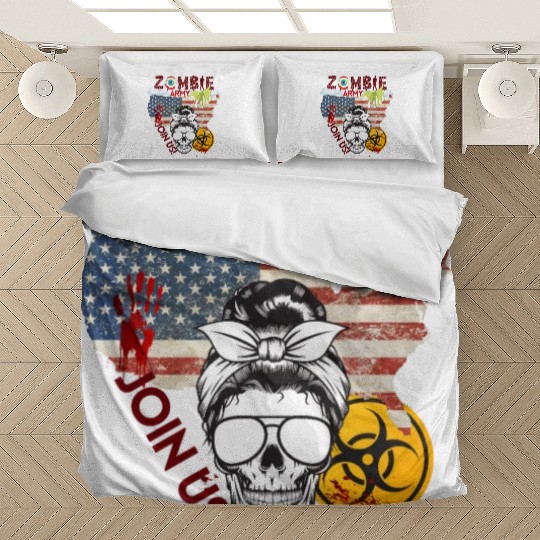 Zombie Army Join Us Now Girl Bedding Sets