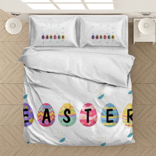 HAPPY EASTER Bunny Egg Hunt Bedding Sets