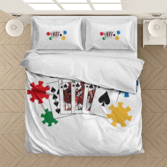 Friends don't let friends Poker Alone Poker Player Bedding Sets