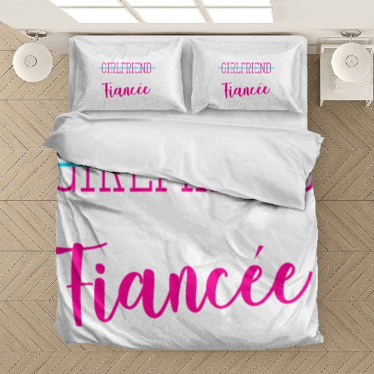 Girlfriend Fiancee Couple Engagement Engaged Bedding Sets
