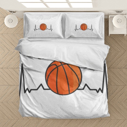 Basketball Heartbeat Bedding Sets