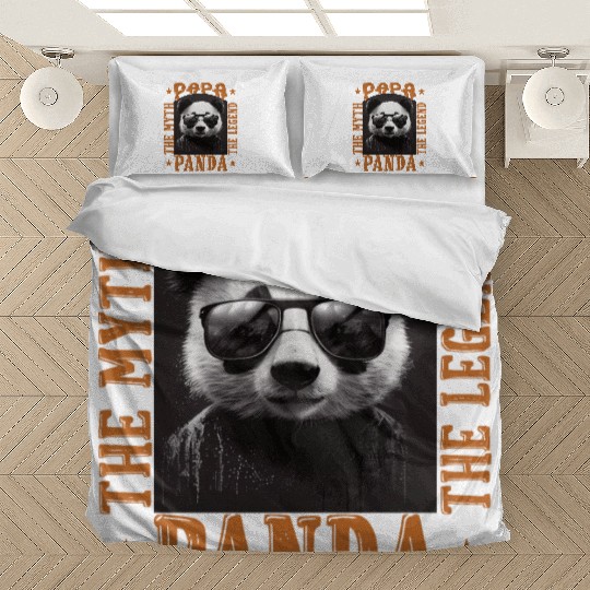 Papa panda the myth the legend funny gift Bedding Sets