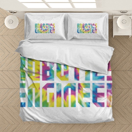 Robot Robotics Engineer Tie Dye Bedding Sets