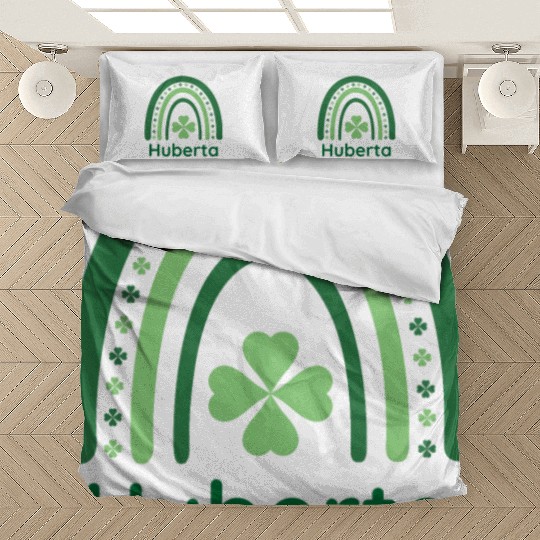 Huberta Clover Charm Boho Rainbow Bedding Sets