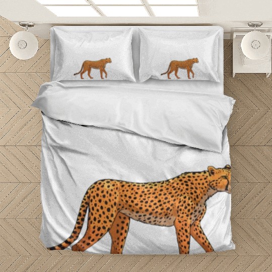 Funny Cheetah Design For Boys Girls Leopard Wildli Bedding Sets