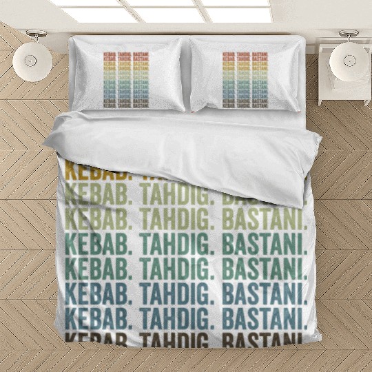 Kebab. Tahdig. Bastani. Persian Food Lover Bedding Sets