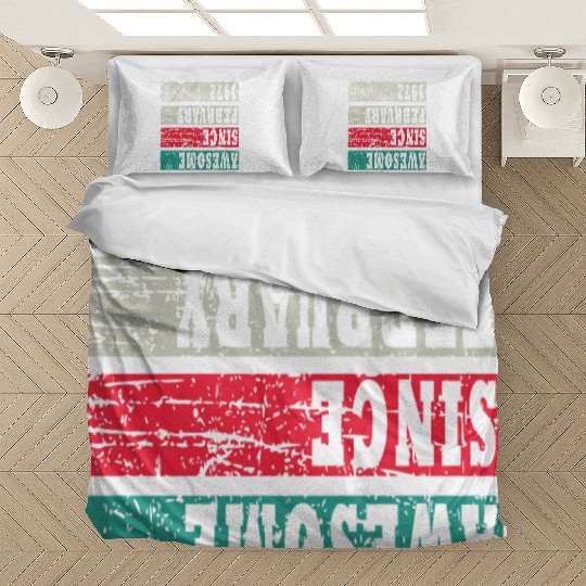Awesome Since 1972 Birthday Bedding Sets