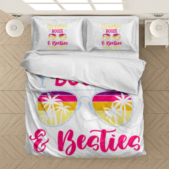 Beaches Booze Besties Hawaii 2023 Spring Break Bedding Sets