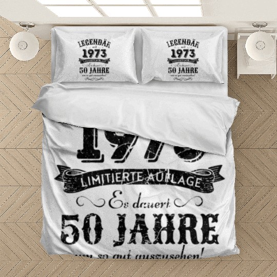 50th Birthday Vintage 1973 Bedding Sets