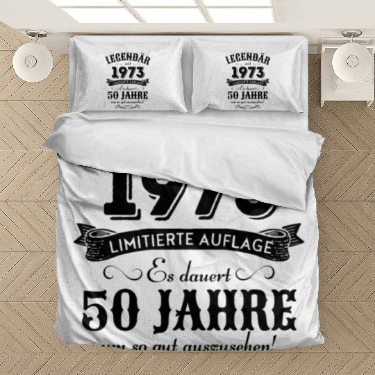 50th Birthday Vintage 1973 Bedding Sets