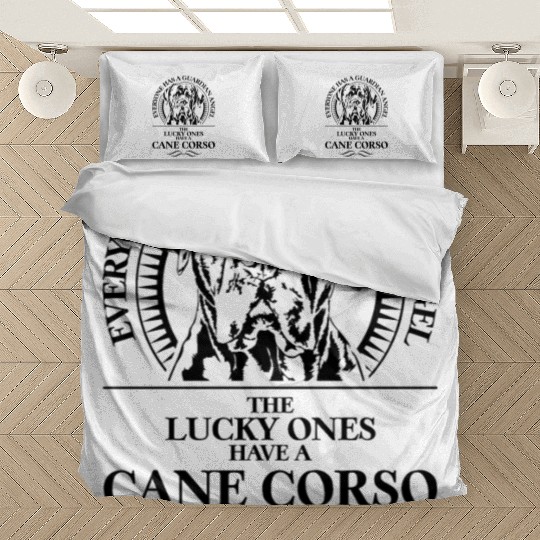 Proud Cane Corso Guardian Angel dog quote Bedding Sets